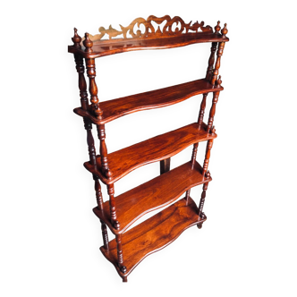 Napoleon III style shelf in mahogany color
