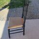 Chaise Napoléon III en bois imitant le bambou