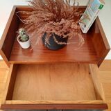 Small vintage wooden bedside cabinet