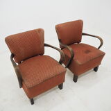 Pair of Art Deco Armchairs by Jindrich Halabala, 1930s