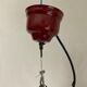 Suspension uccello rouge style lampe pecheur