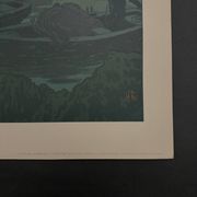 Lithographie par Henri Rivière La Féérie des Heures - Le Premier Quartier