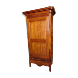 Bonnetiere in cherry 1 door 1 drawer of the xix century