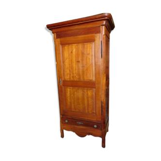 Bonnetiere in cherry 1 door 1 drawer of the xix century