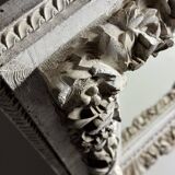 Set of three French mirrors white