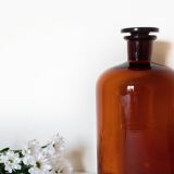 Amber apothecary bottle