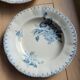 Set of 2 hollow plates Flore U&C Sarreguemines