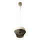 70s space age ufo lamp – vintage dual-color acrylic pendant light made in italy