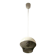 70s space age ufo lamp – vintage dual-color acrylic pendant light made in italy