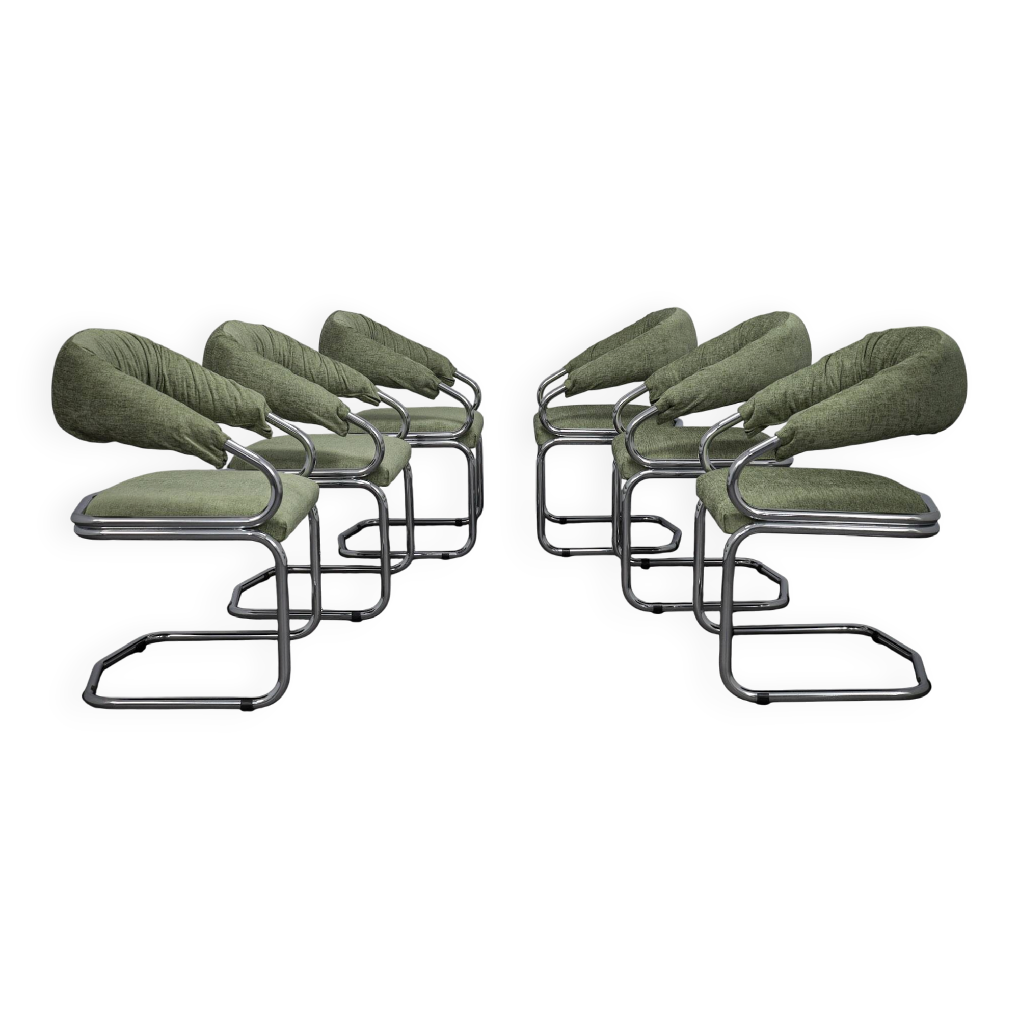 Set of 6 dining chairs by Giotto Stoppino for Kartell (1970s)