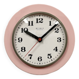 Vintage Pink East German Bakelite Wall Clock from Weimar, 1980s