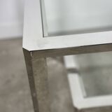 Chrome and glass coffee table / end table