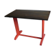 Oak, black and orange bistro table