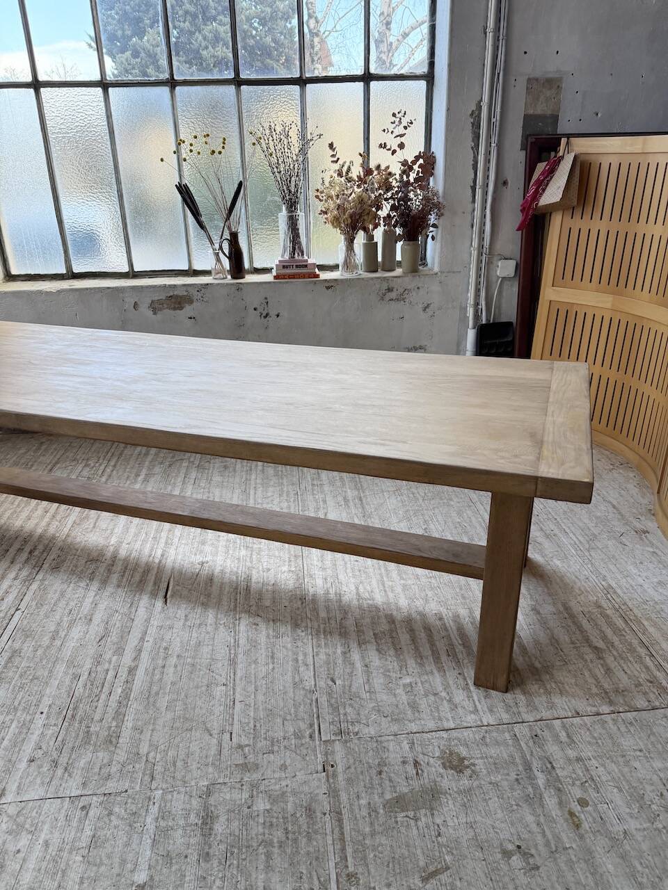 XXL solid oak farmhouse table 3.5m