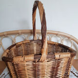 Panier ovale en rotin