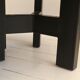 Black lacquered resin round coffee table by Ado Chale c.1970s