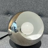 Chrome metal ball pendant light, 1970s