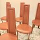 Série de 6 chaises en cuir