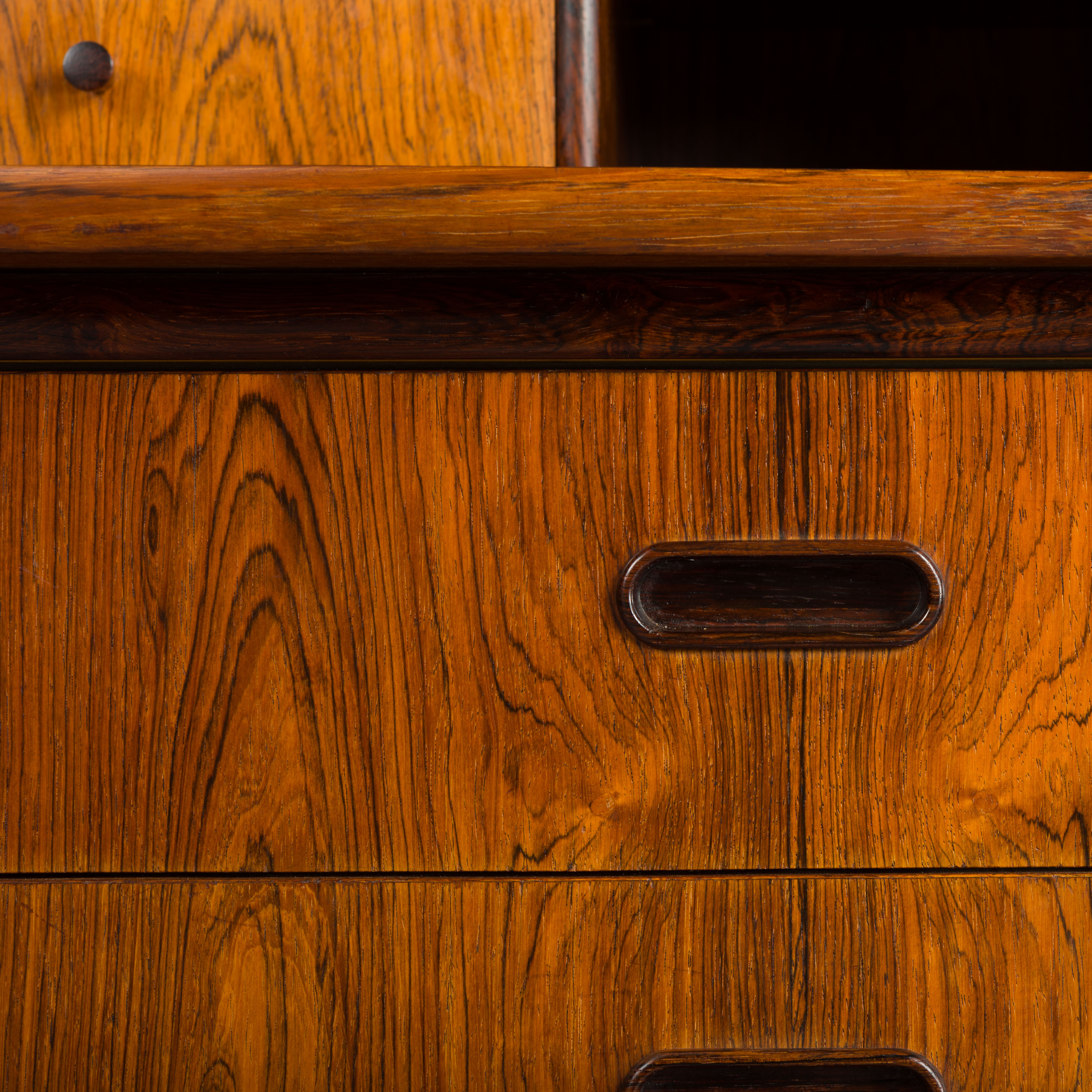 Danish midcentury rosewood secretaire, 1960s