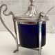 Mustard Pot Solid Silver (950°/°°°) Hallmark 1st Rooster Empire Consulate Period