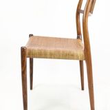 Set Of Four Dining Chairs Model 79 In Rosewood By N.O Møller For JL Møller