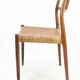 Ensemble de quatre chaises de salle à manger modèle 79 en palissandre par NO Møller pour JL Møller