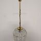 Vintage molded glass pendant lamp from the 50s/60s