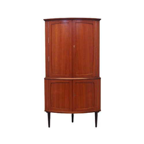 Mahogany corner cabinet, 1970s, Danish design, production: Denmark