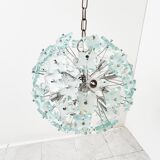 Mid century glass sputnik chandelier, 1970s
