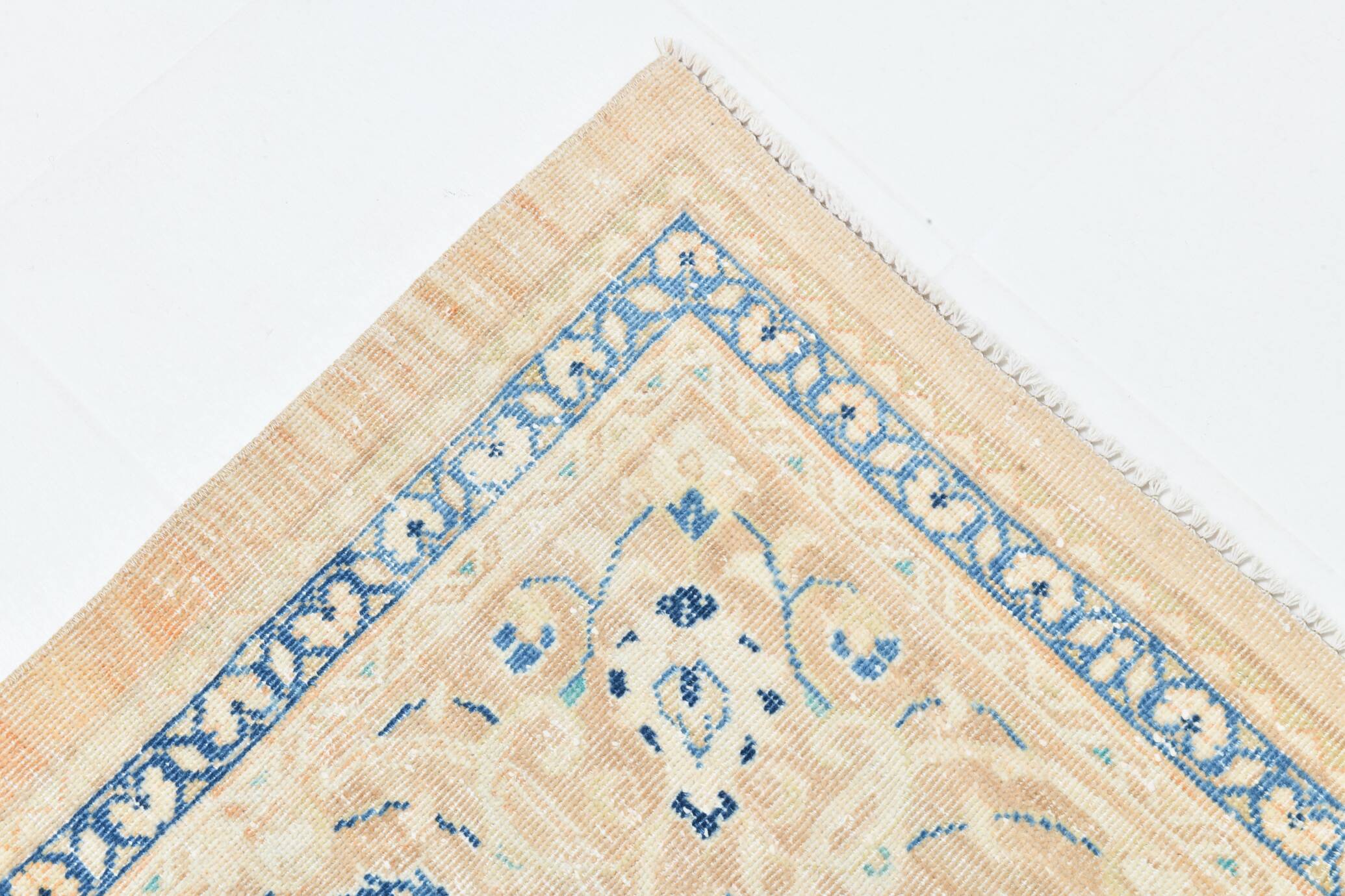 Grand Tapis Persan Ancien – Motifs Médaillon, Laine Nouée Main, 289x376 Cm