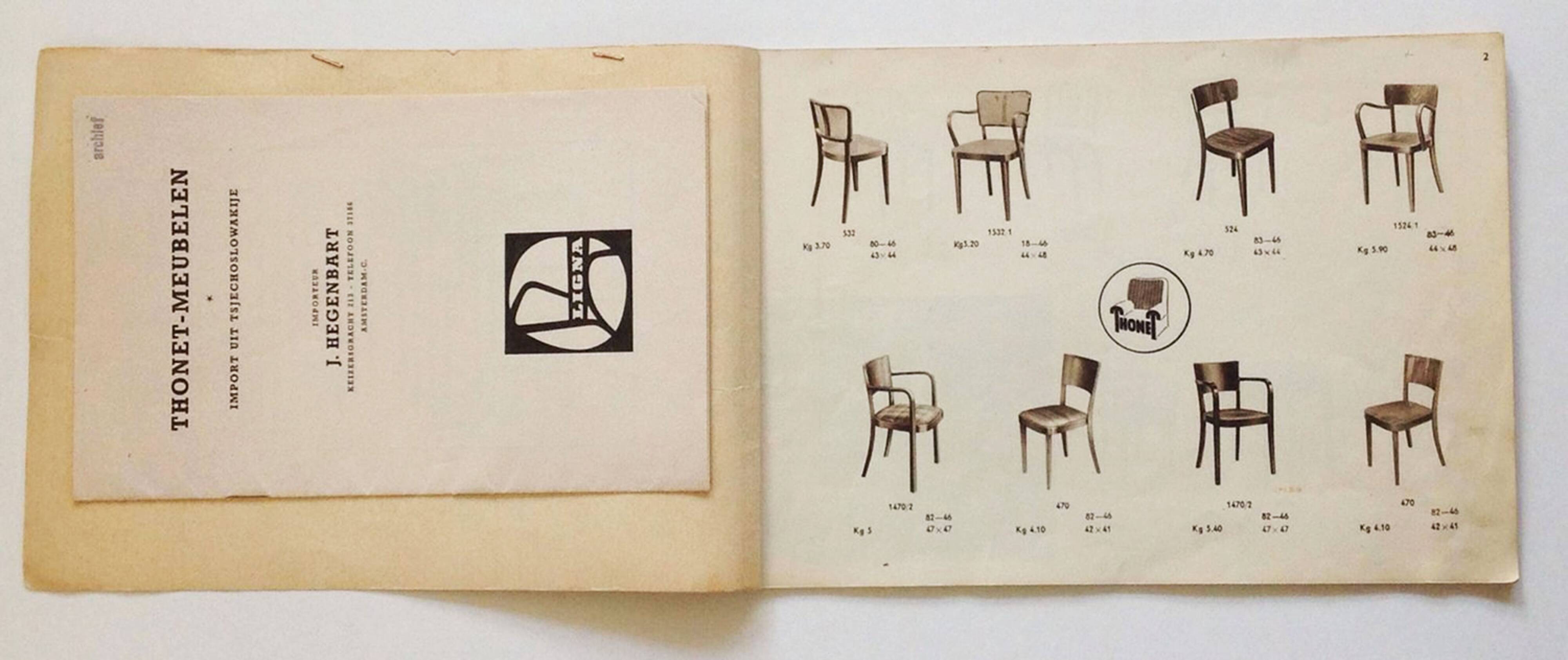 Chaise de salle à manger des années 1930 Modèle A 524 3/4 par Thonet