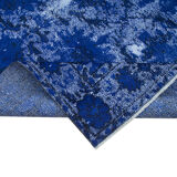 Handmade rustic anatolian 1970s 173 cm x 281 cm blue rug