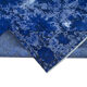 Handmade rustic anatolian 1970s 173 cm x 281 cm blue rug