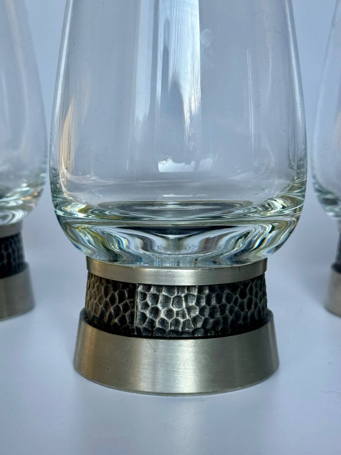 Vintage wine glasses/tins: mid-century modern tableware