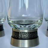 Vintage wine glasses/tins: mid-century modern tableware