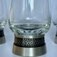 Vintage wine glasses/tins: mid-century modern tableware