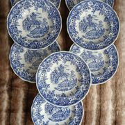 12 antique flat plates Lunéville KG
