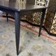 Scandinavian dining table in blackened wood Napoleon III