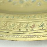 Vintage oriental plate in brass