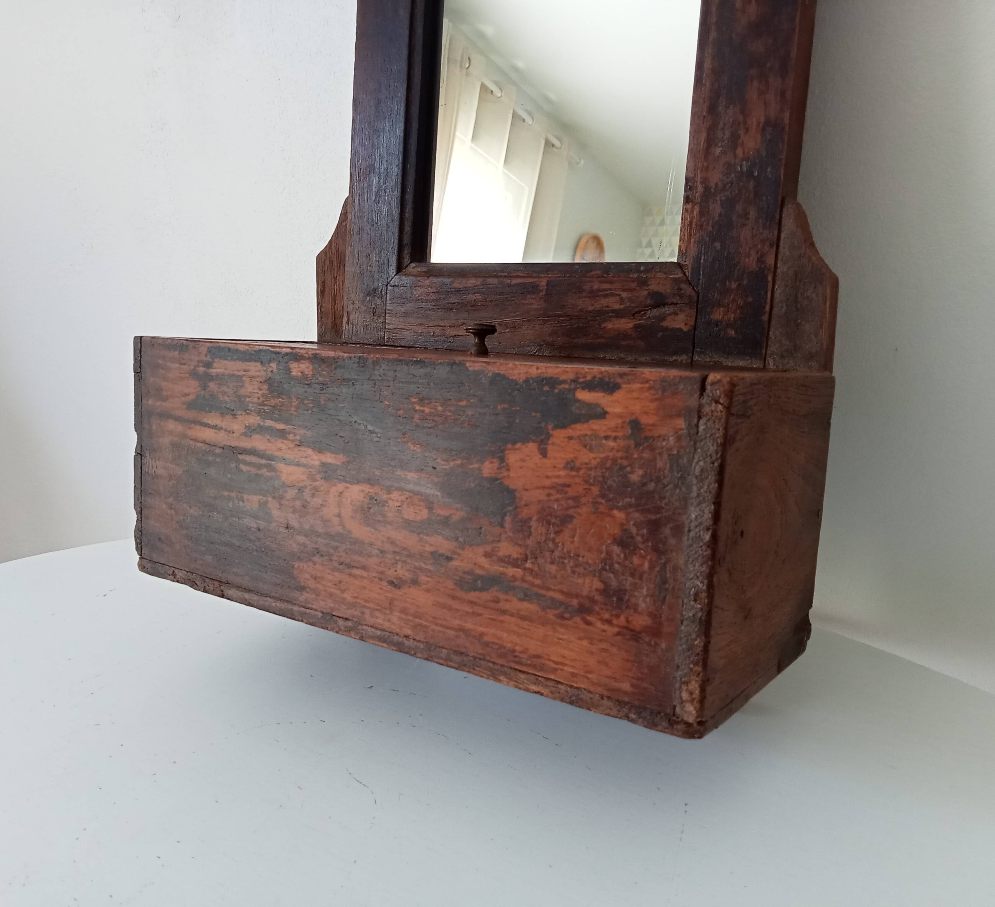 Antique Hindu barber's mirror