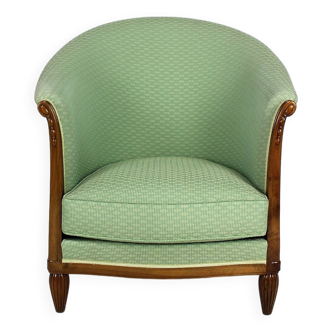 Art Deco armchair by Ateliers Gauthier-Poinsignon in walnut, circa 1920-1930