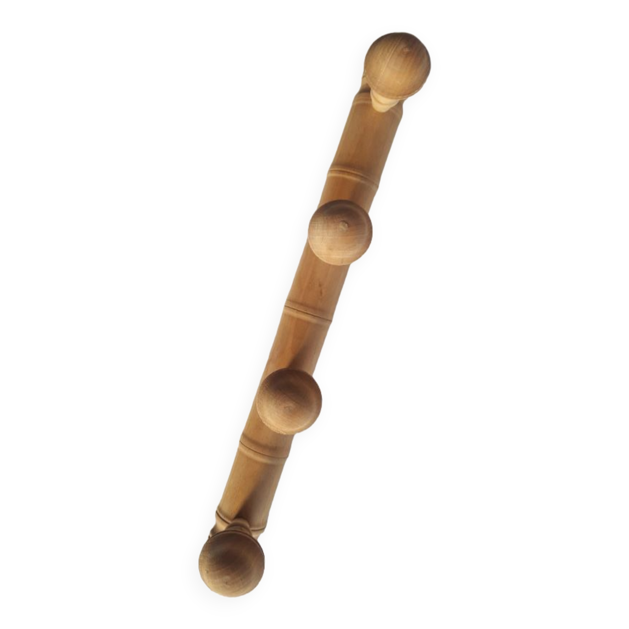 Coat rack integrated wood wall mounts