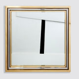 Italian mirror brass chrome by Romeo Rega 1970