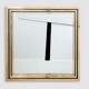 Italian mirror brass chrome by Romeo Rega 1970