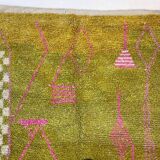 Traditional handmade pure wool rug, size 100 x 200 cm