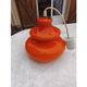 Vintage suspension in orange opaline