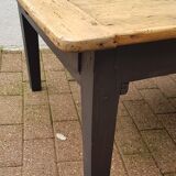 Rustic farm table with a drawer  30