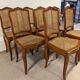 8 chaises style louis xv