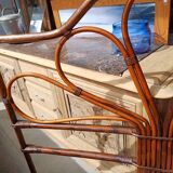 Vintage rattan headboard