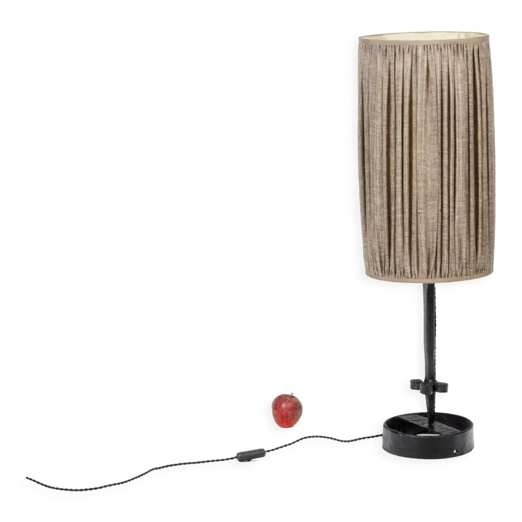 Jean Touret, Wrought iron lamp, 1950s
